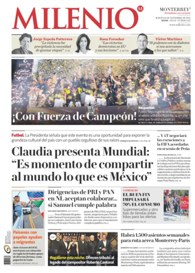 Cover of Milenio Monterrey