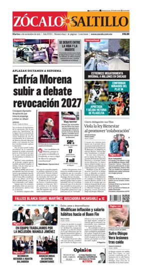 Cover of Zócalo Saltillo