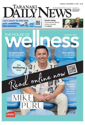 Cover of Taranaki Daily News