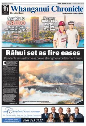 Cover of Wanganui Chronicle