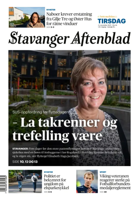 Cover of Stavanger Aftenblad