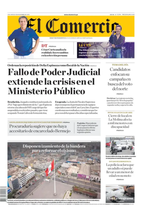 Cover of Diario El Comercio