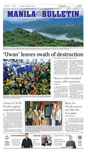 Cover of Manila Bulletin