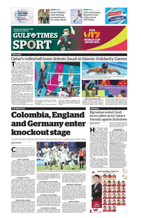 Cover of Gulf Times Sport