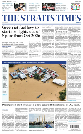 Cover of The Straits Times