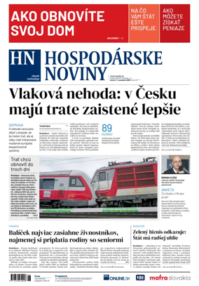 Cover of Hospodárske noviny