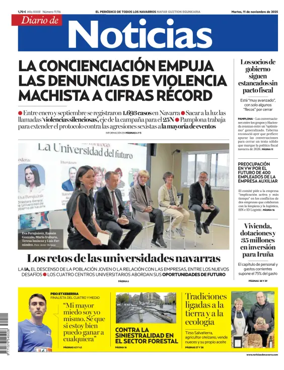 Cover of Diario de Noticias (Spain)