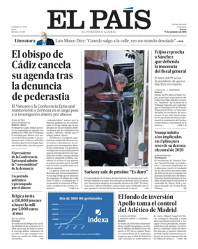 Cover of El País (Andalucía)