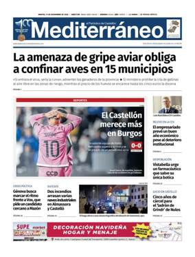 Cover of El Periódico Mediterráneo