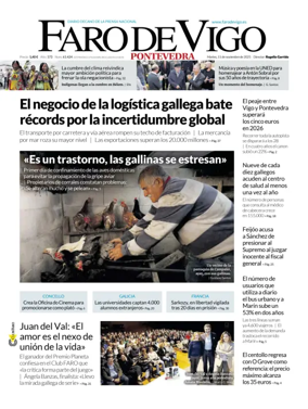 Cover of Faro de Vigo (Pontevedra)