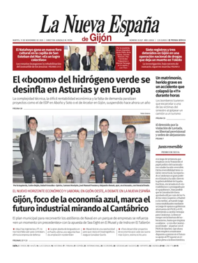 Cover of La Nueva España (Gijón)