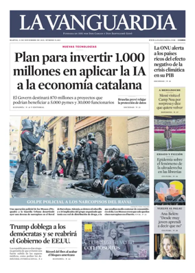 Cover of La Vanguardia