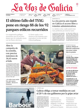 Cover of La Voz de Galicia (Carballo)