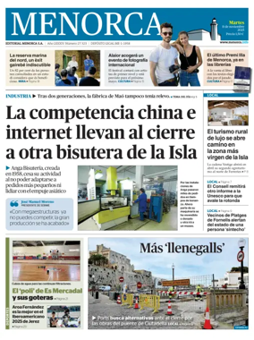 Cover of Menorca Diario Insular