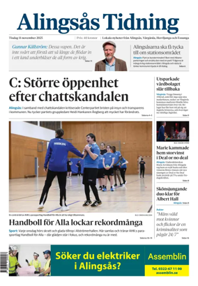 Cover of Alingsås Tidning