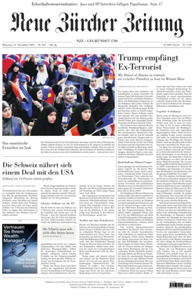 Cover of Neue Zürcher Zeitung