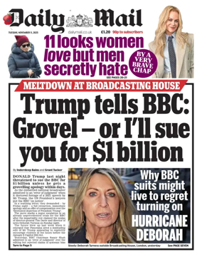 Cover of Daily Mail