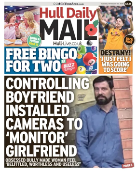 Cover of Hull Daily Mail