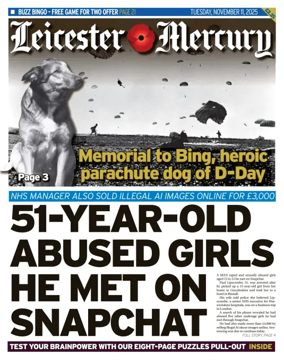 Cover of Leicester Mercury