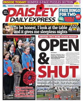Cover of Paisley Daily Express