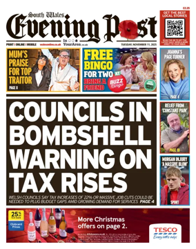 Cover of South Wales Evening Post