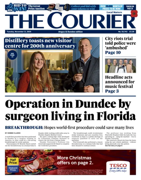 Cover of The Courier & Advertiser (Angus and The Mearns Edition)