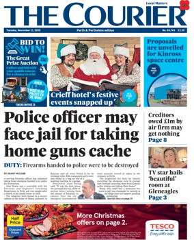 Cover of The Courier & Advertiser (Perth and Perthshire Edition)