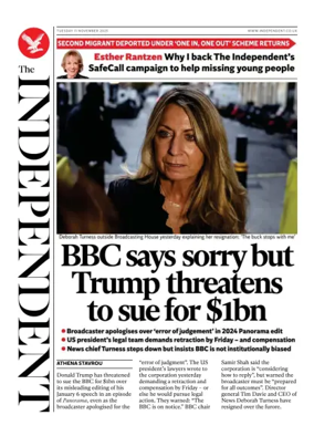 Cover of The Independent