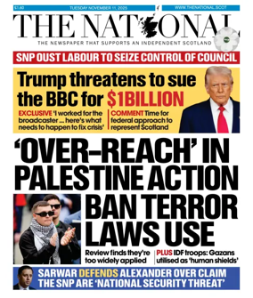 Cover of The National (Scotland)