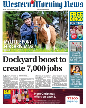 Cover of Western Morning News