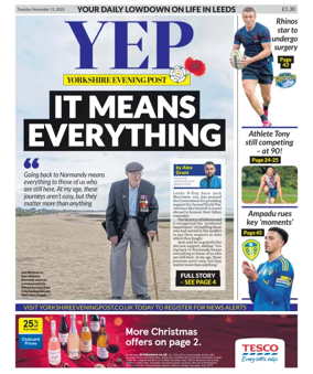 Cover of Yorkshire Evening Post