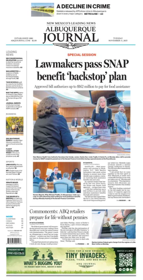 Cover of Albuquerque Journal