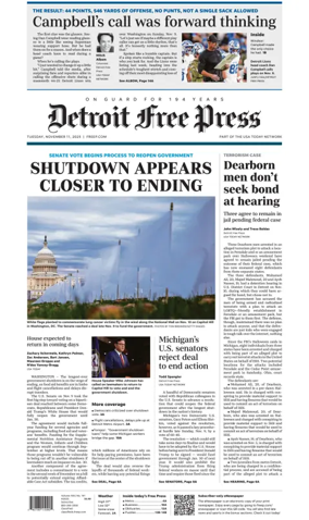 Cover of Detroit Free Press