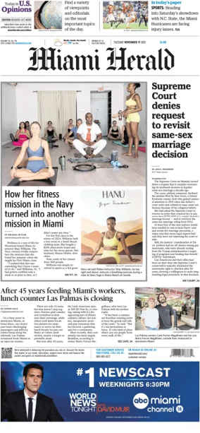 Cover of Miami Herald
