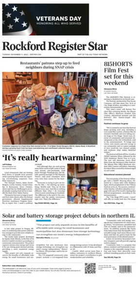 Cover of Rockford Register Star