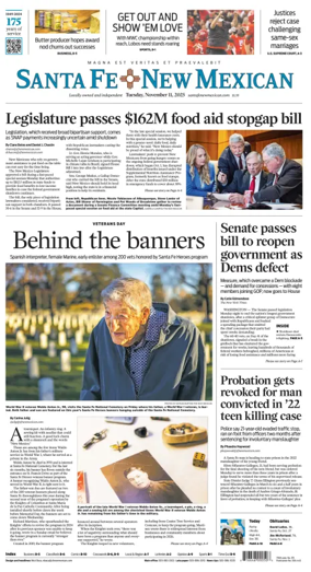 Cover of Santa Fe New Mexican