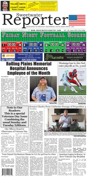 Cover of Sweetwater Reporter