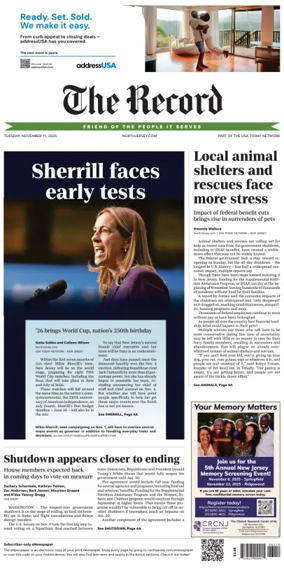 Cover of The Bergen Record