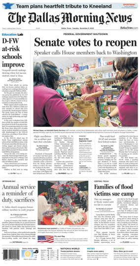 Cover of The Dallas Morning News