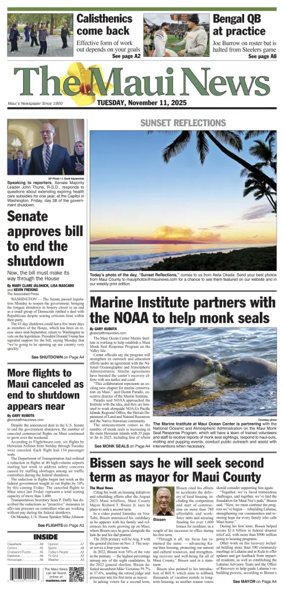 Cover of The Maui News