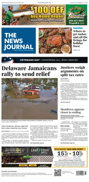 Cover of The News Journal