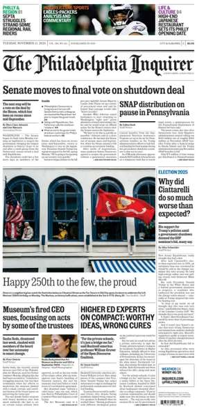 Cover of The Philadelphia Inquirer
