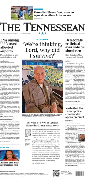 Cover of The Tennessean