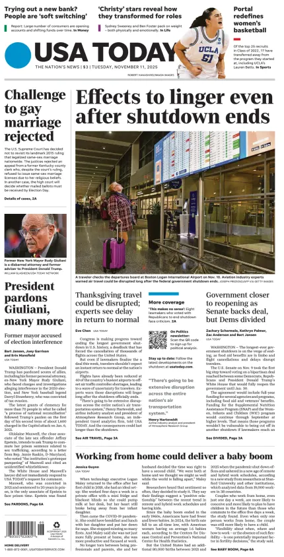 Cover of USA TODAY US Edition