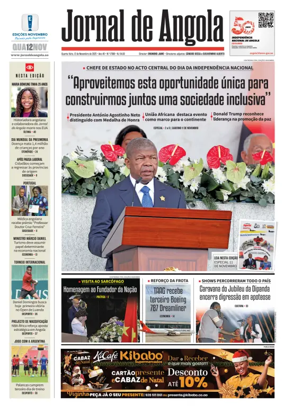 Cover of Jornal de Angola