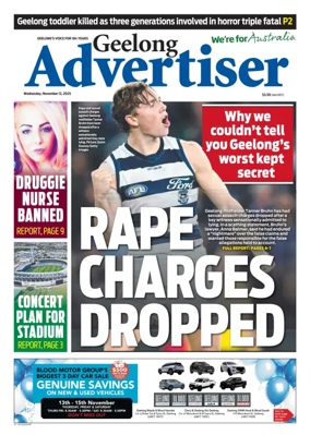 Cover of Geelong Advertiser
