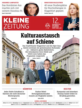Cover of Kleine Zeitung Kaernten
