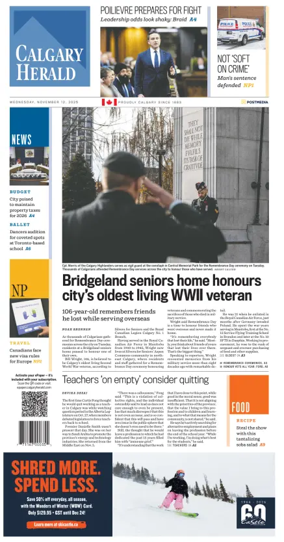 Cover of Calgary Herald