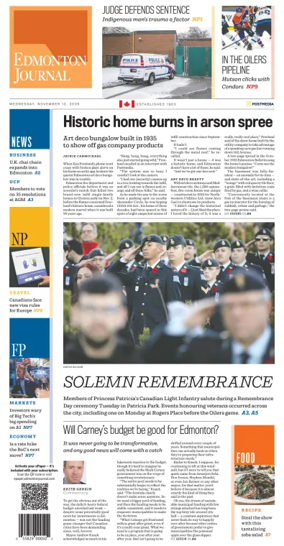 Cover of Edmonton Journal