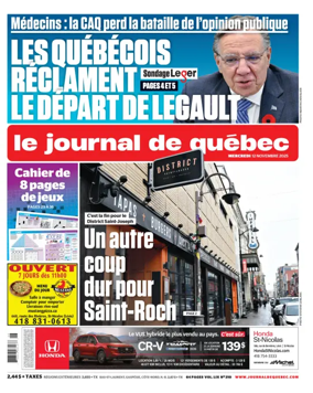 Cover of Le Journal de Quebec